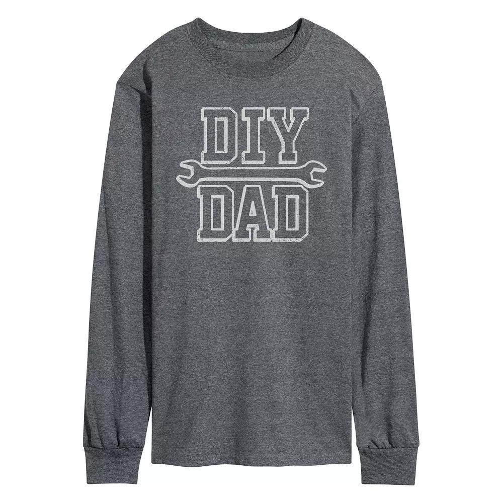 Men's DIY Dad Long Sleeve Graphic Tee,  Product Image