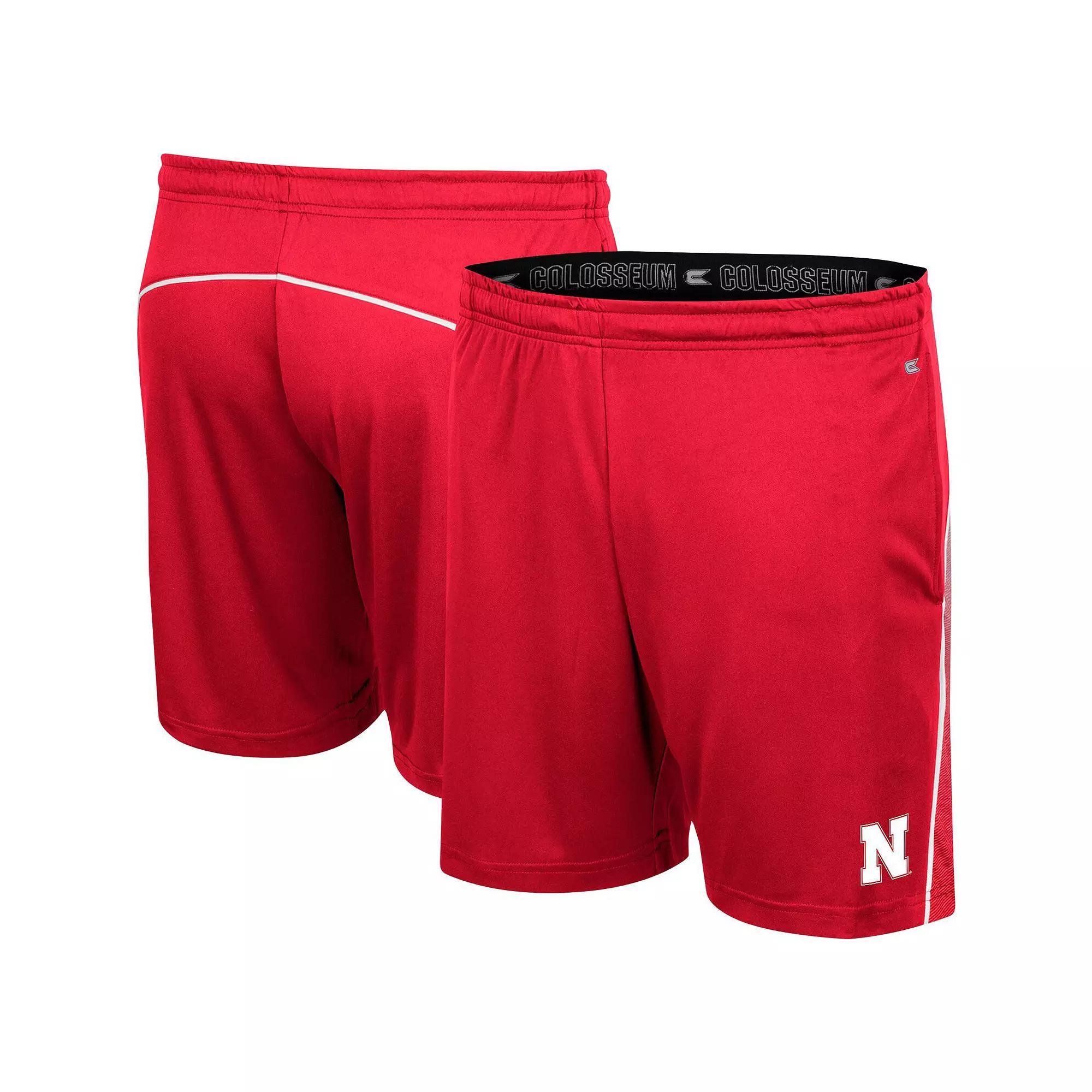 Men's Colosseum Scarlet Nebraska Huskers Laws of Physics Shorts,  Product Image