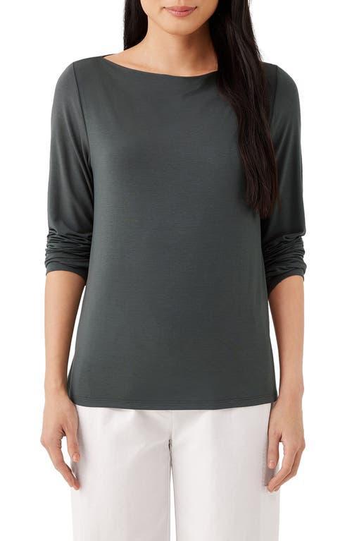 Eileen Fisher Cowl Neck Top (Rhapsody) Women's Clothing Product Image