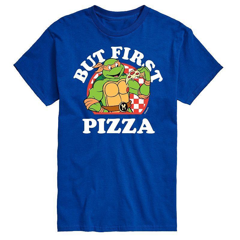 Big & Tall TMNT First Pizza Graphic Tee, Men's, Size: 3XB, Black Product Image