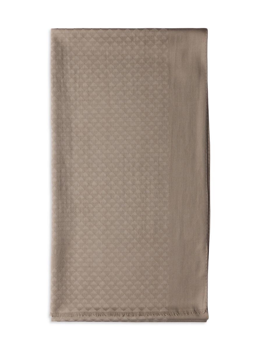 Mens Ribbed Wool Scarf with Nylon Pocket Product Image