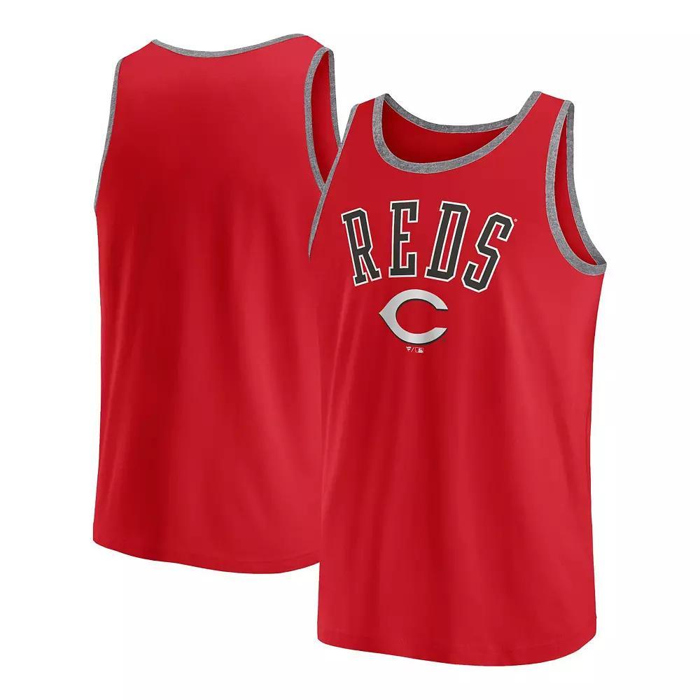 Men's Fanatics Red Cincinnati Reds Bet Tank Top,  Product Image