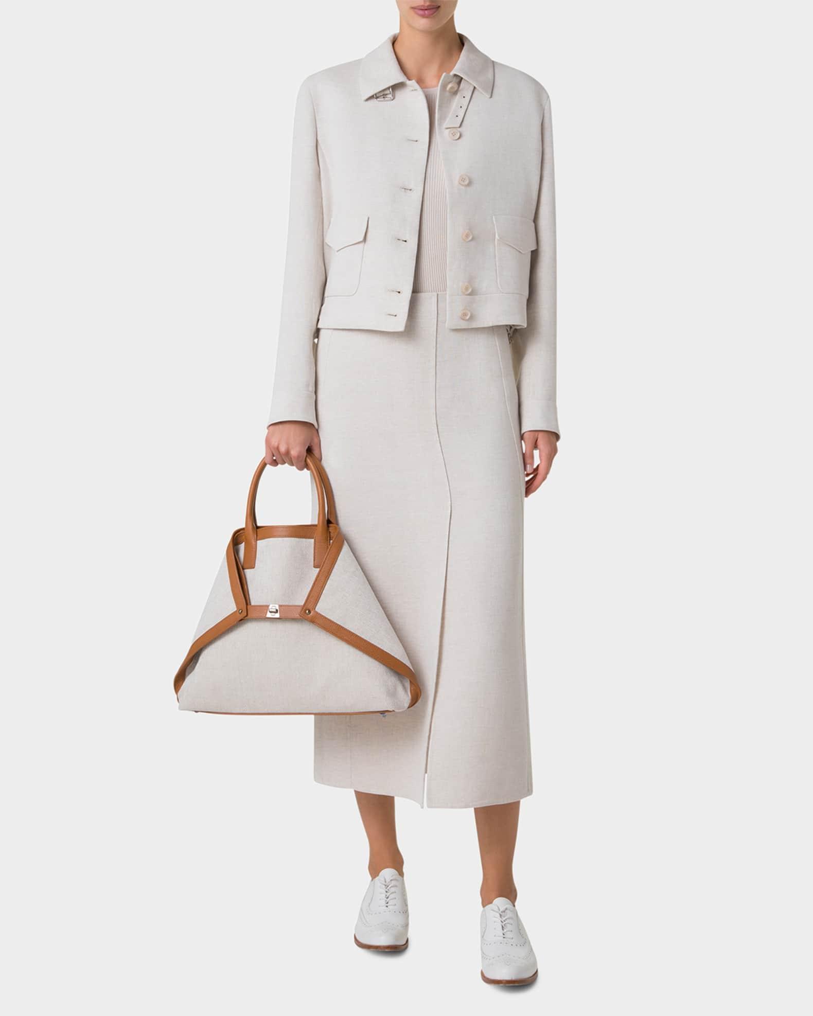 Ai Canvas & Leather Tote Bag Product Image