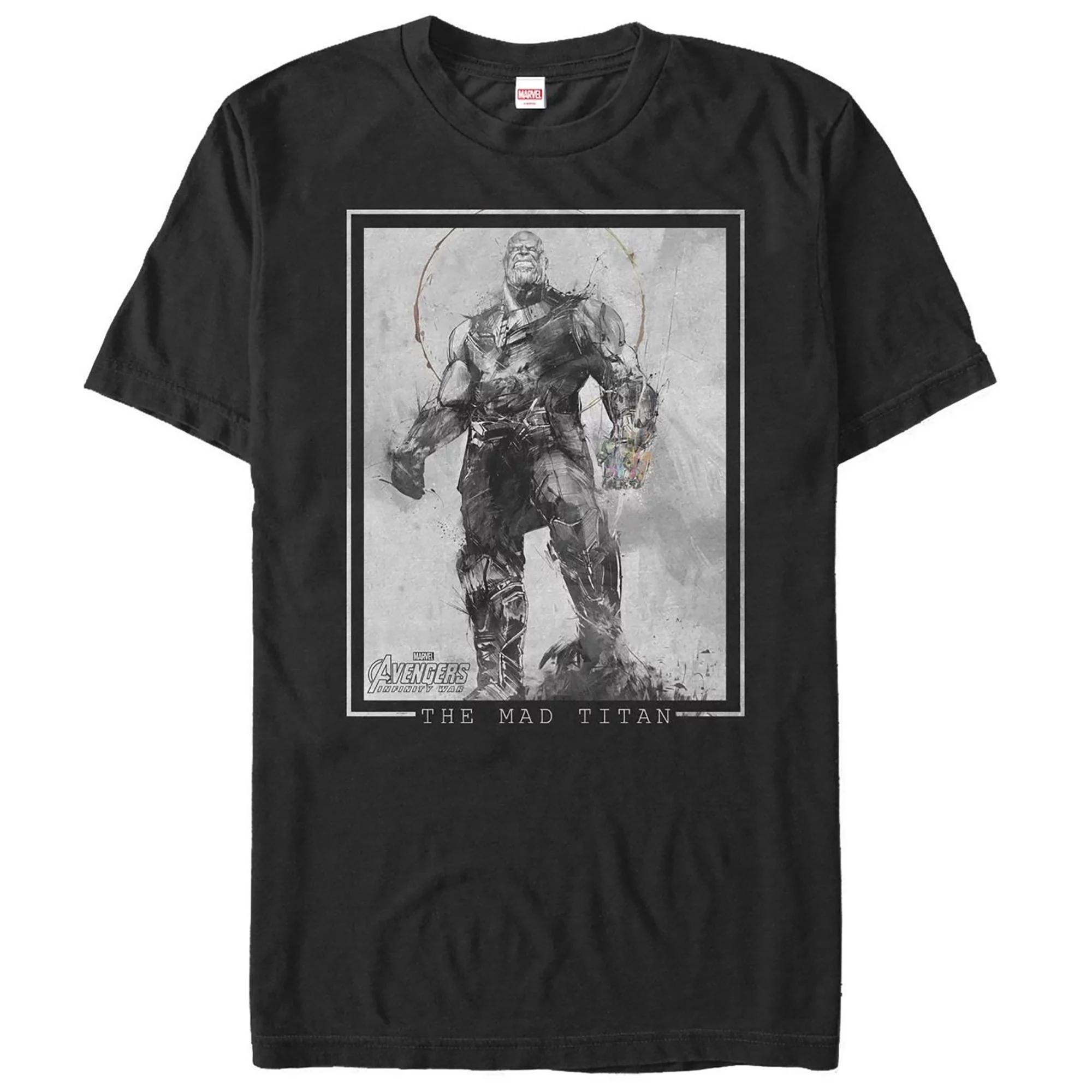 Men's Marvel Avengers Infinity War Thanos The Mad Titan Graphic Tee,  Product Image