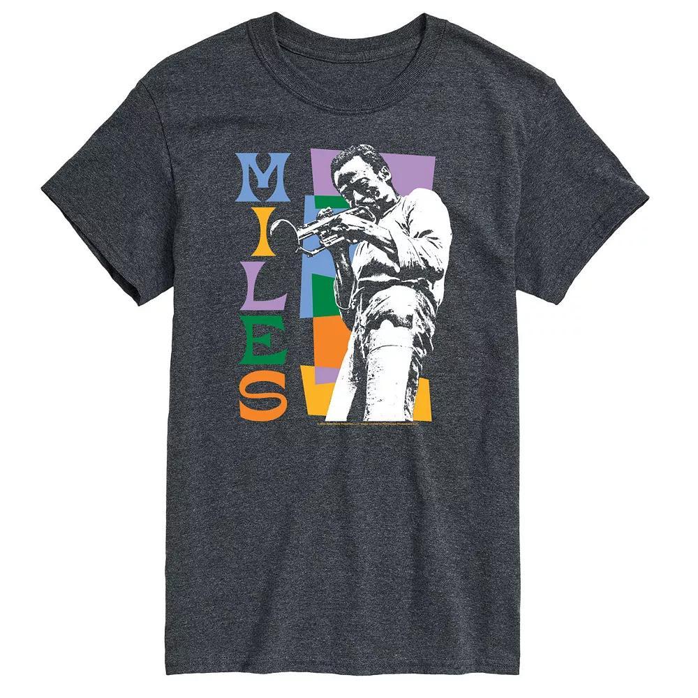 Big & Tall Miles Davis Colorblock Tee, Men's,  Product Image