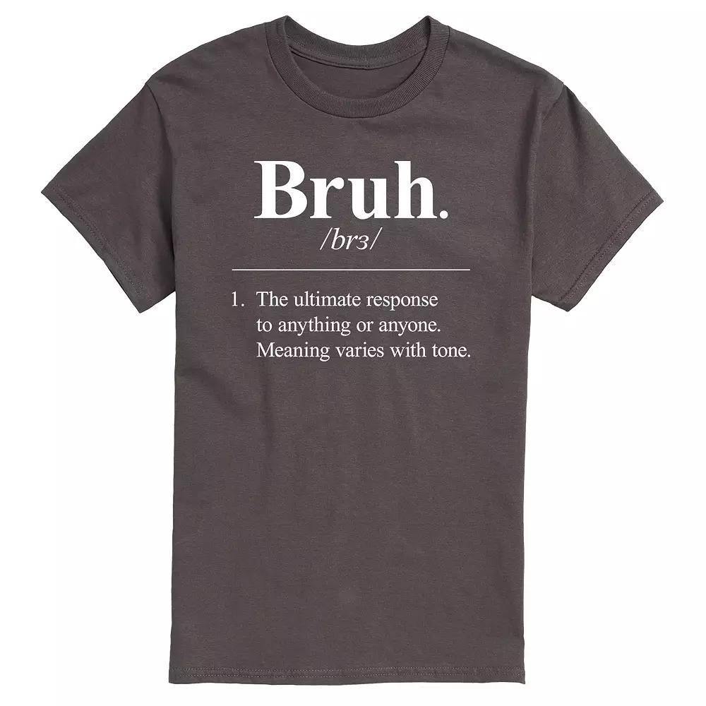 Men's Bruh Definition Graphic Tee, Size: Small, Grey Product Image