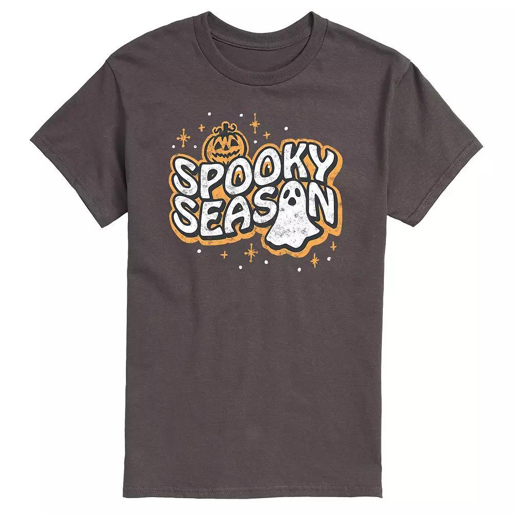 Men's Spooky Season Graphic Tee, Size: Large, Grey Product Image