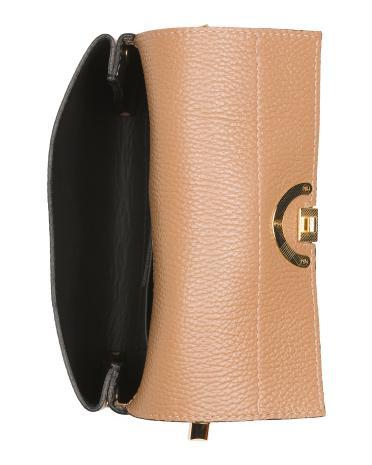 Leather Crossbody With Metal Chain for Women Product Image