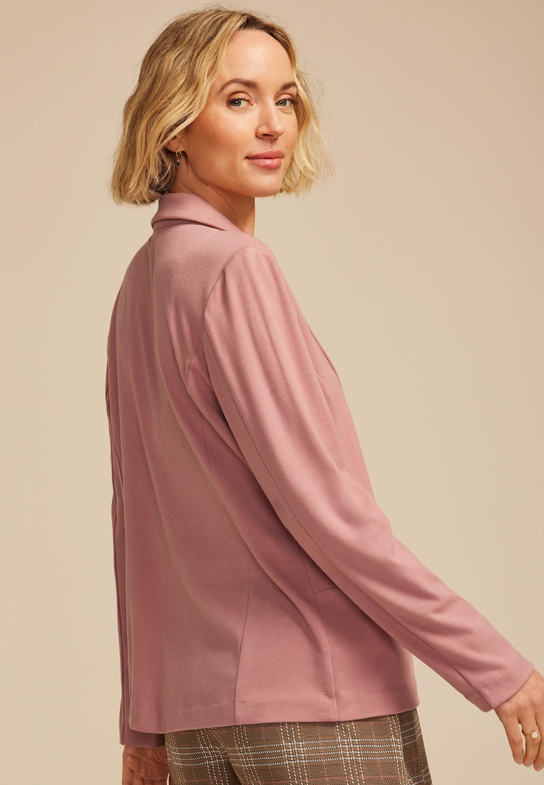 Brushed Single Button Blazer Product Image