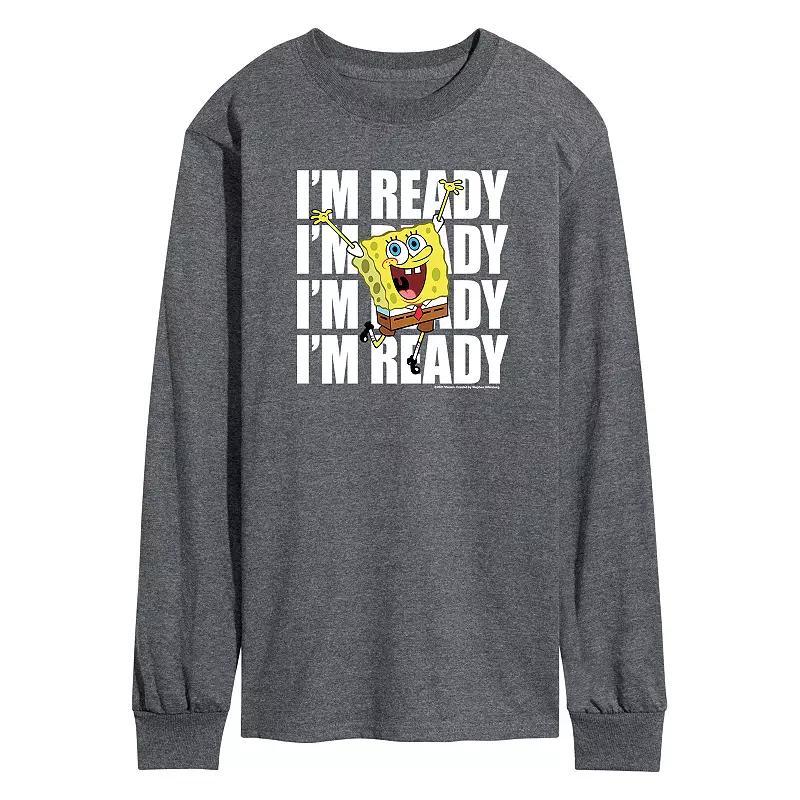 Men&#x27;s SpongeBob SquarePants Im Ready Tee,  Product Image
