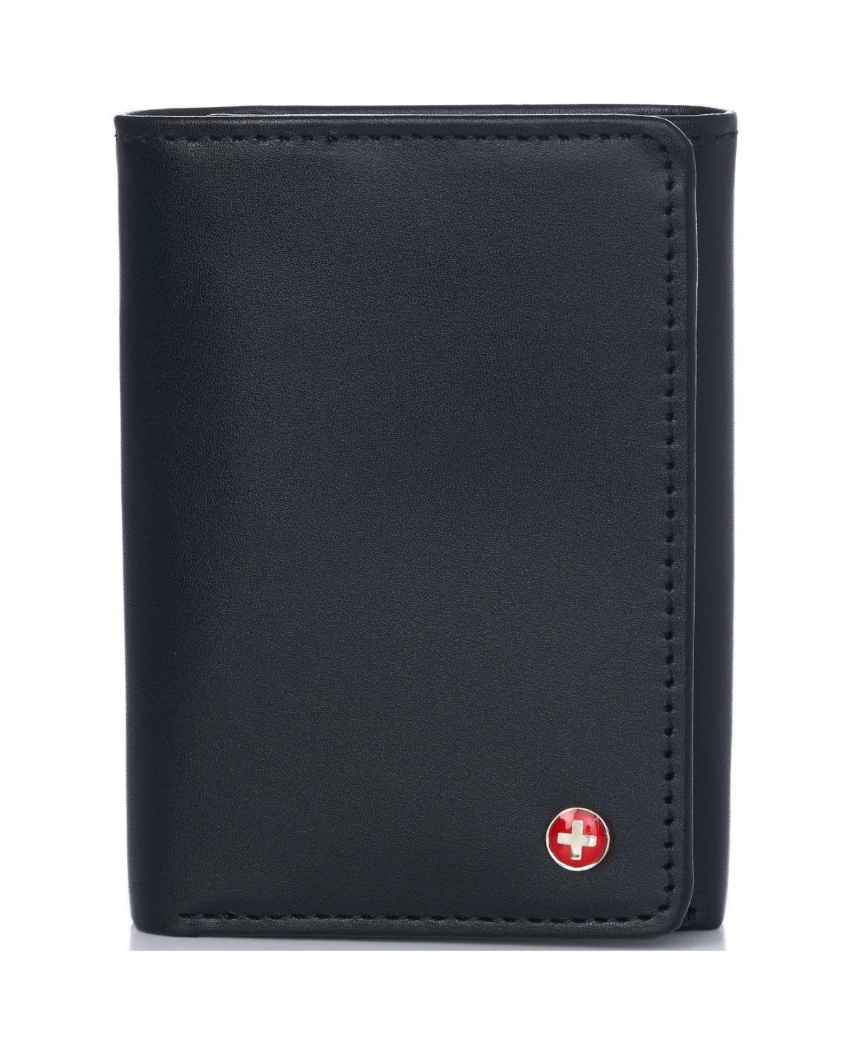 Alpine Swiss Rfid Mens Wallet Deluxe Capacity Trifold With Divided Bill Section Product Image