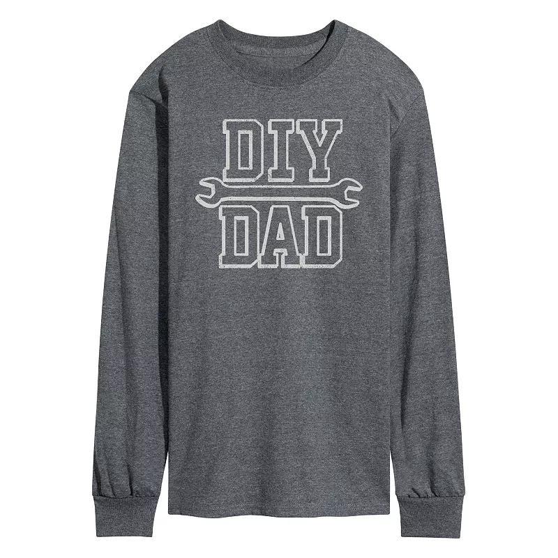 Men's DIY Dad Long Sleeve Graphic Tee,  Product Image