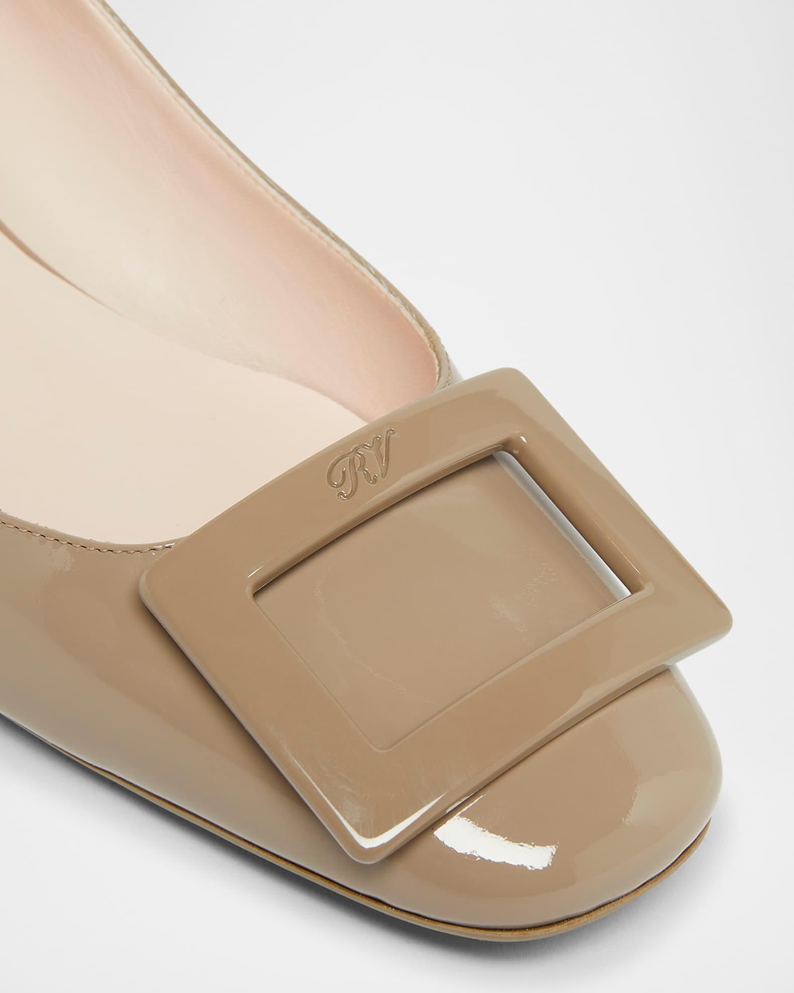 Roundy Patent Buckle Ballerina Pumps Product Image