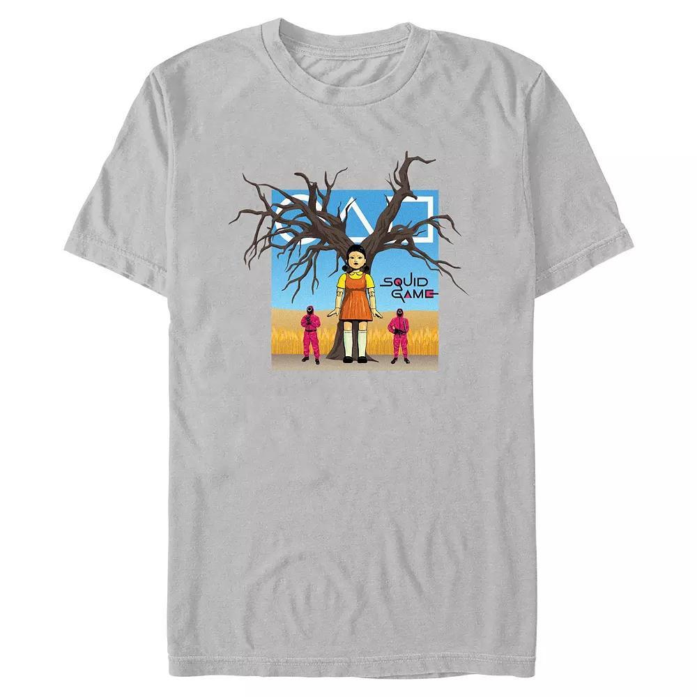 Men's Squid Game Red Light Green Light Graphic Tee, Size: XXL, Silver Product Image