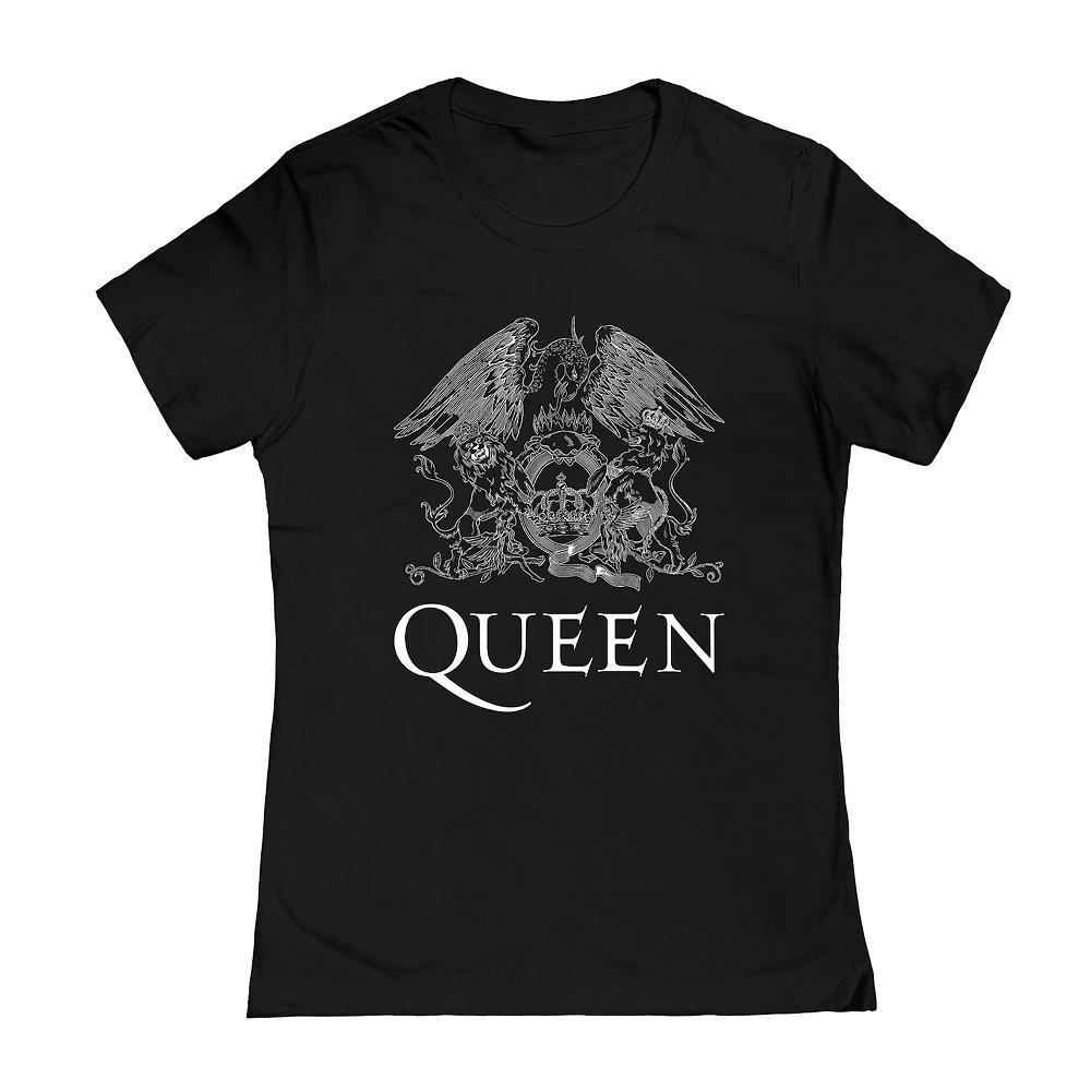 Juniors' Queen Logo Graphic Tee, Girl's, Size: Small, Black Product Image