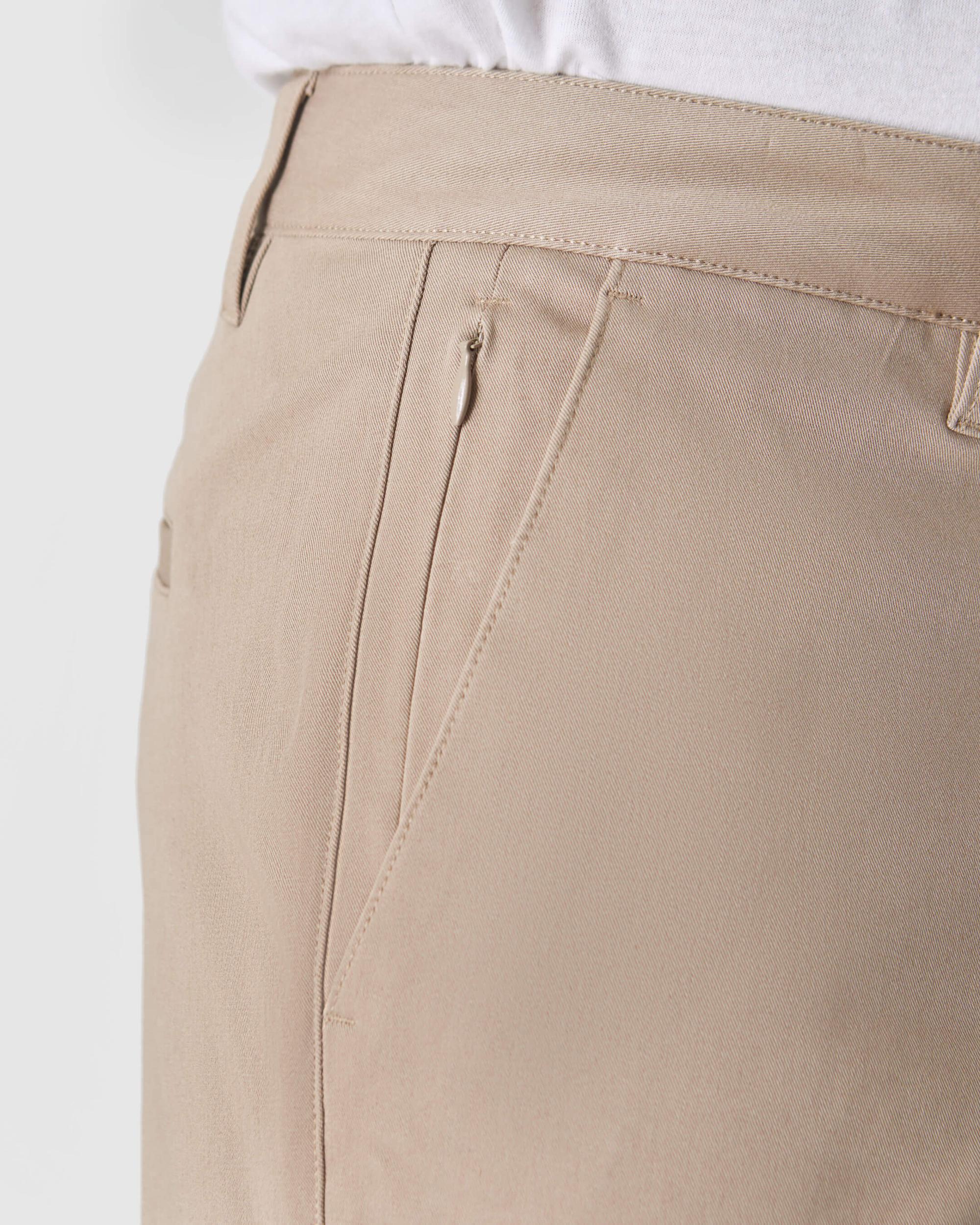 Khaki Straight Twill Chino Pant Product Image