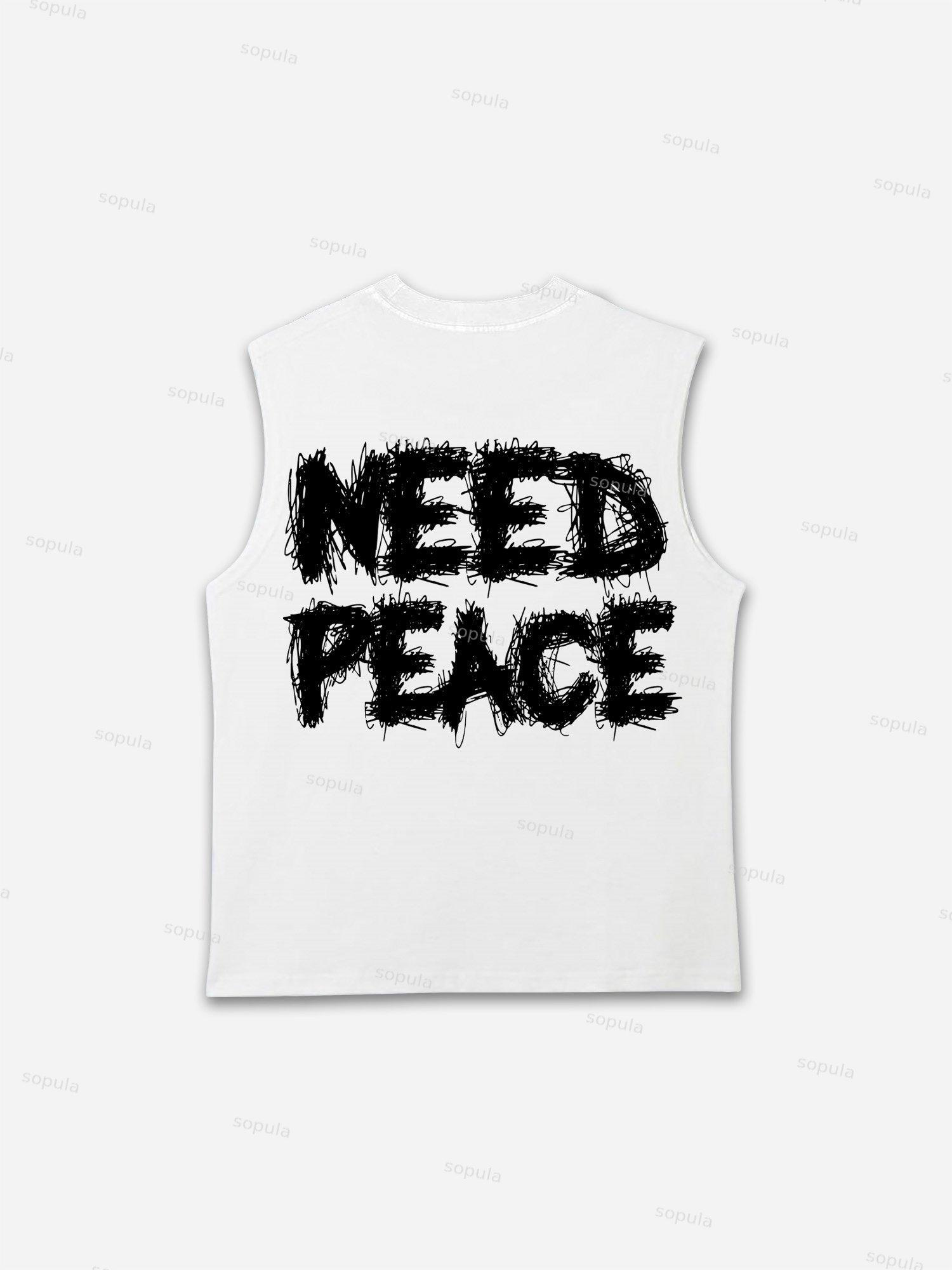 Need Peace Graphic Tank Top Product Image