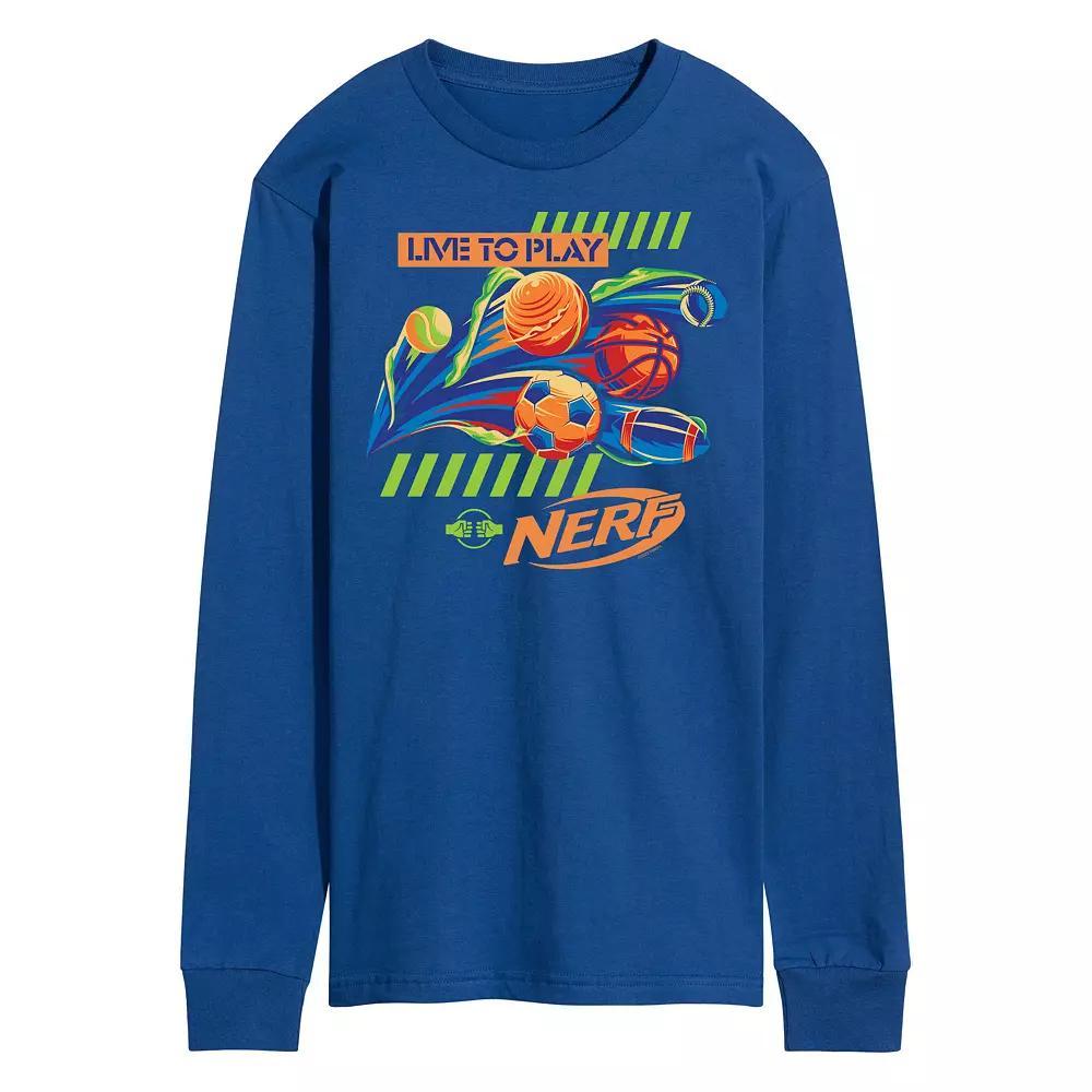 Men's Nerf Live To Play Long Sleeve Graphic Tee,  Product Image