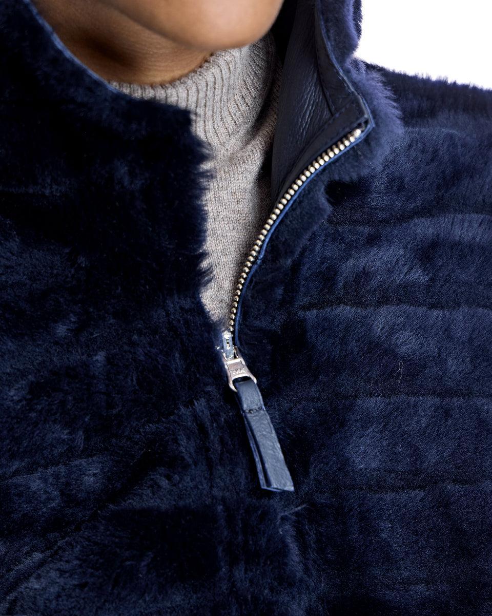 Hooded Shearling Jacket Product Image