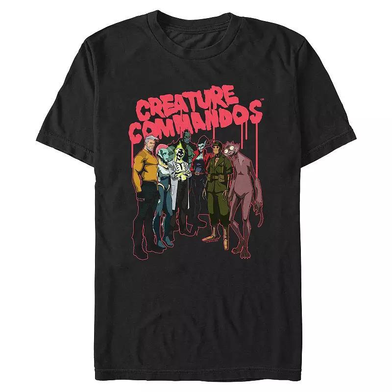 Men's Creature Commandos Crew Portrait Graphic Tee,  Product Image