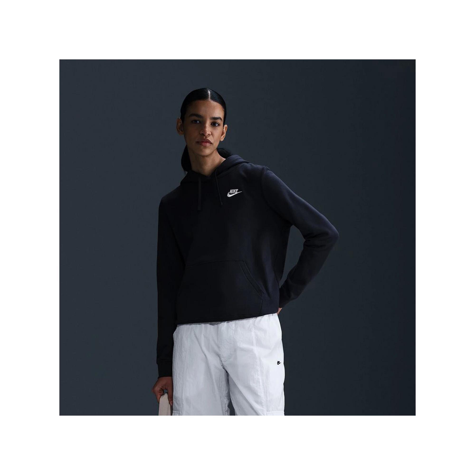 Womens Nike Sportswear Club Fleece Pullover Hoodie | DQ5793-010 Product Image
