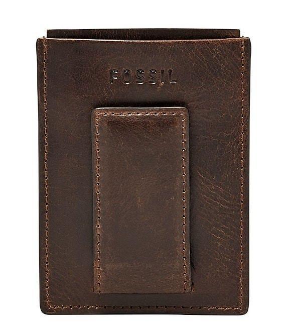 Fossil Derrick Leather RFID-Blocking Magnetic Card Case Product Image