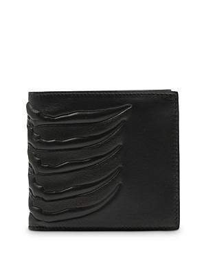 Alexander McQUEEN Leather Embossed Ribcage Bifold Wallet Product Image