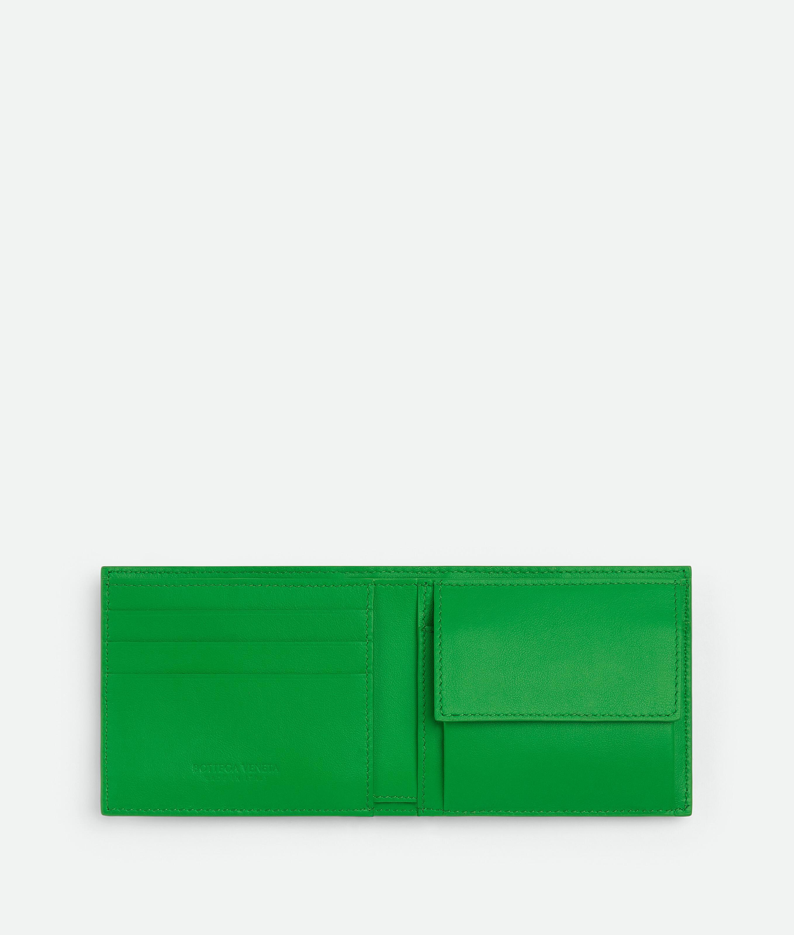 BOTTEGA VENETA Bi-fold Wallet With Coin Purse In Green Product Image