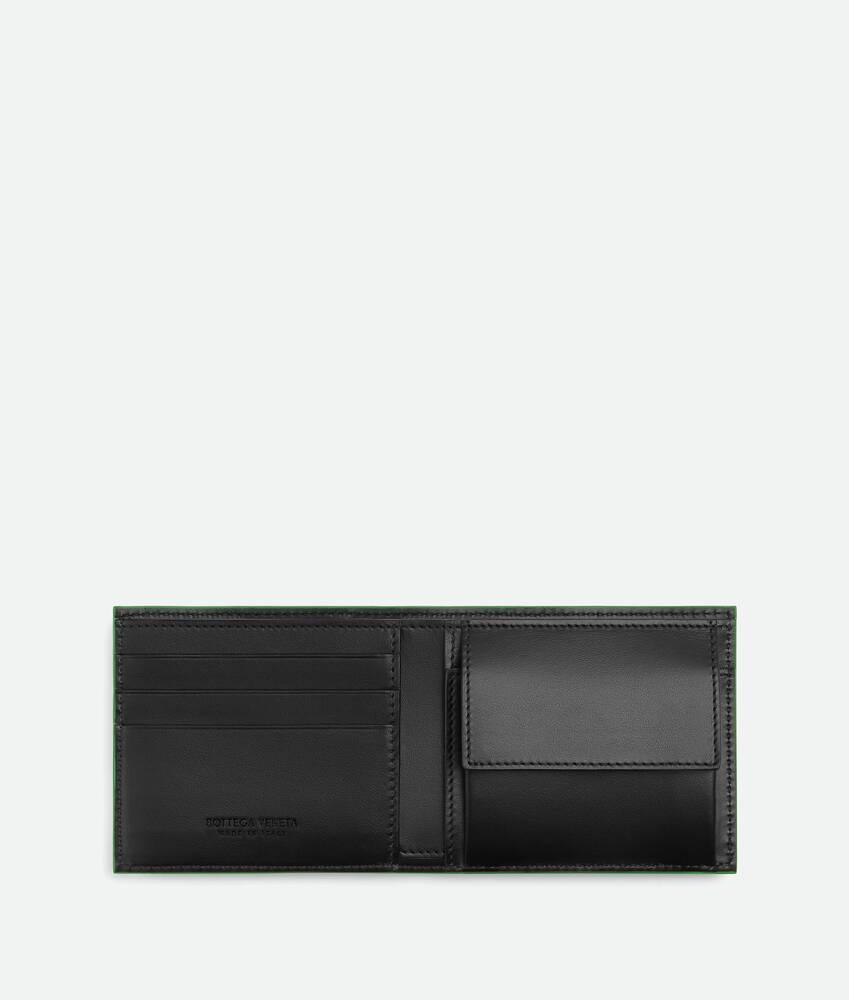 Men's Cassette Bi-Fold Wallet With Coin Purse in Black / Parakeet Product Image