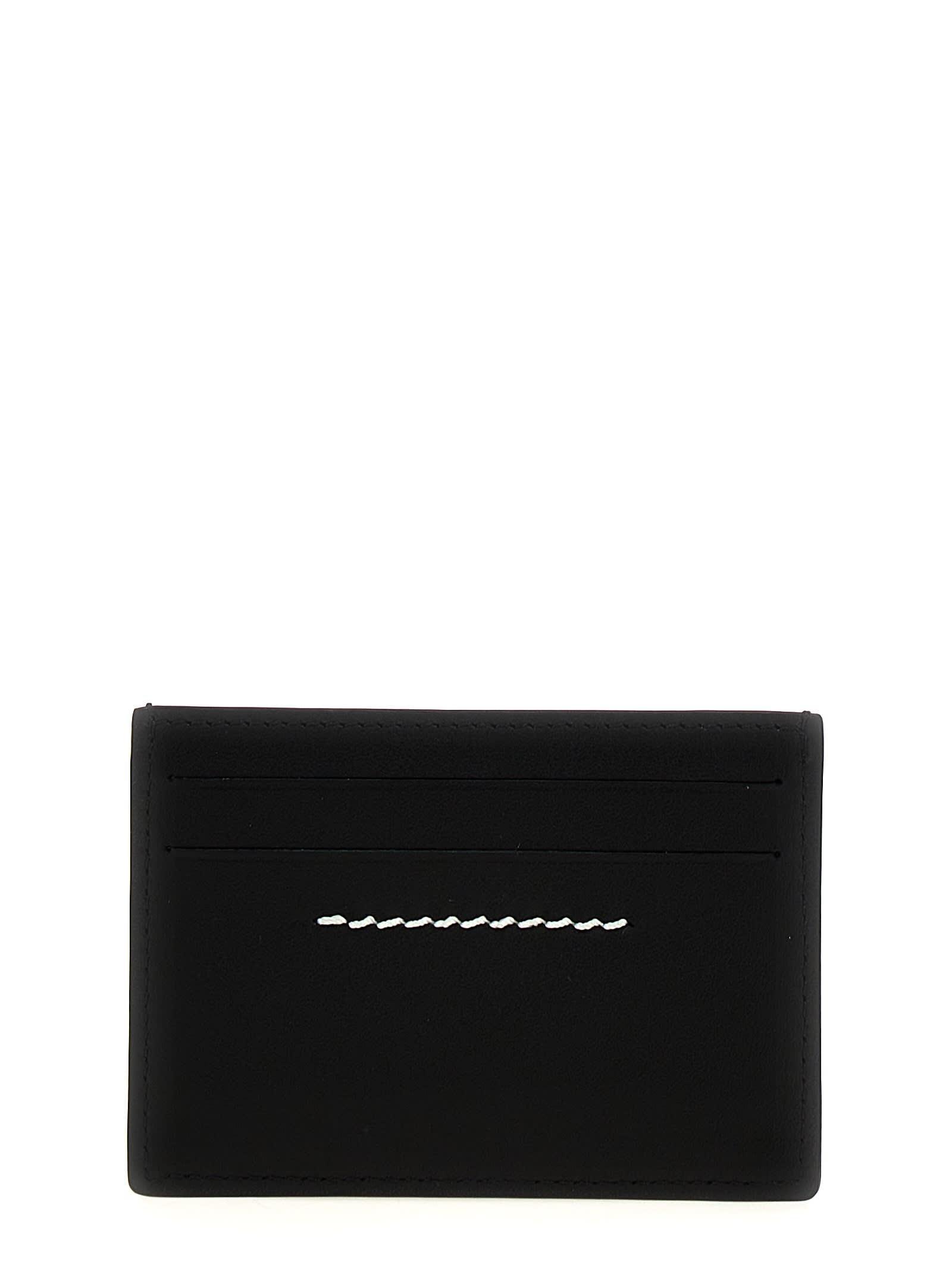 MM6 MAISON MARGIELA Logo Card Holder In Black Product Image