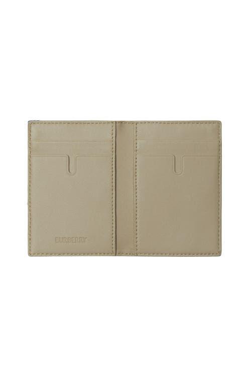 BURBERRY Check Folding Card Case In Lichen Product Image