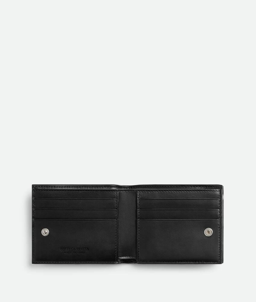 Men's Cassette Small Bi-Fold Wallet With Zip in Black Product Image
