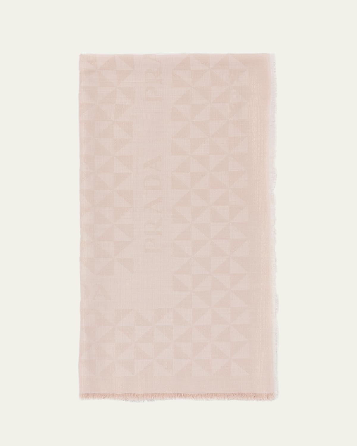 Triangle Jacquard Wool Scarf Product Image