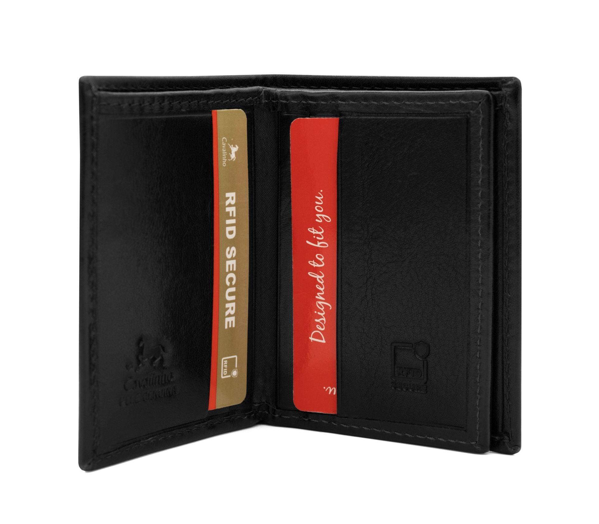 Men's Bifold Slim Leather Wallet Male Product Image