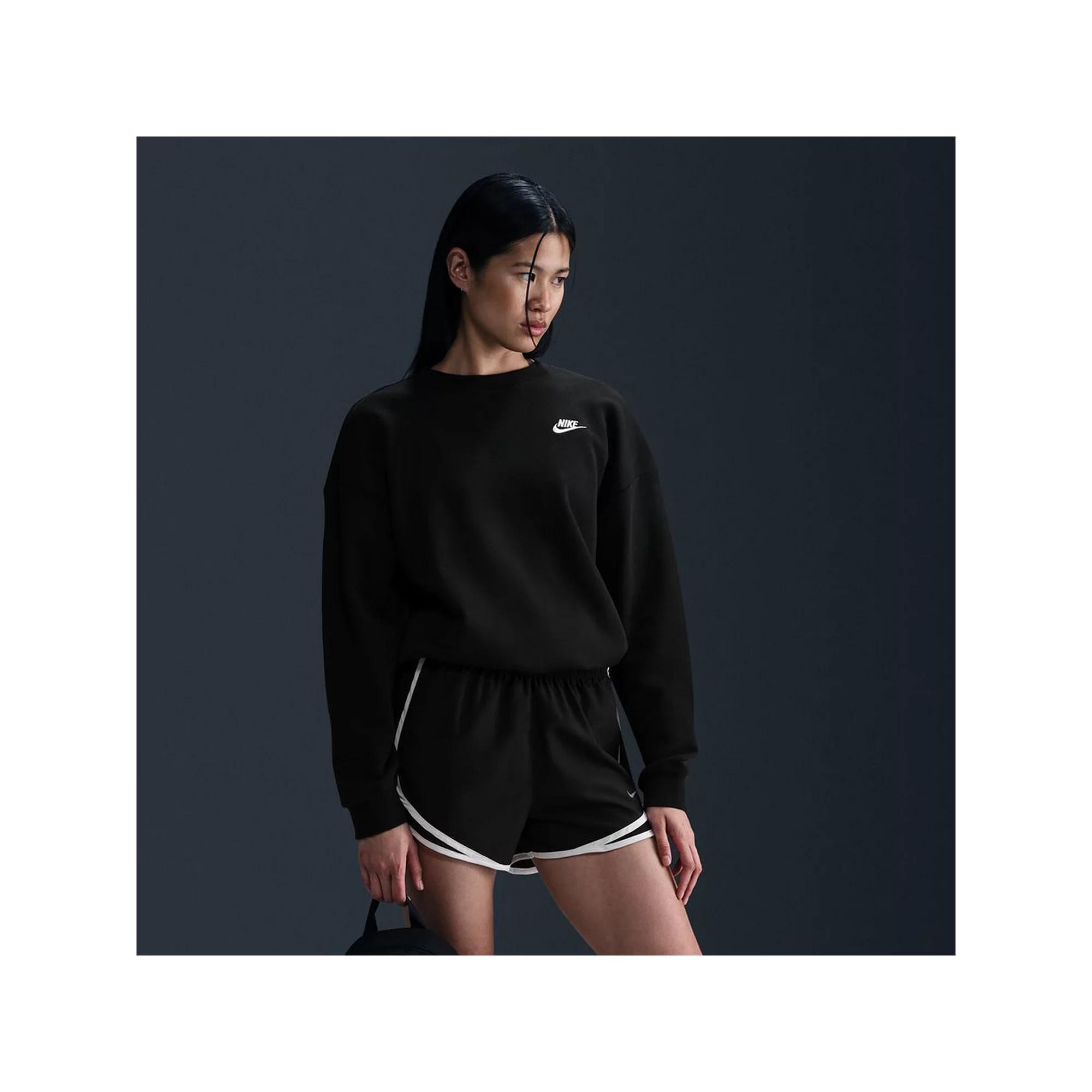 Women's Nike Sportswear Club Fleece Loose Crewneck Sweatshirt, Size: Medium, Black Product Image