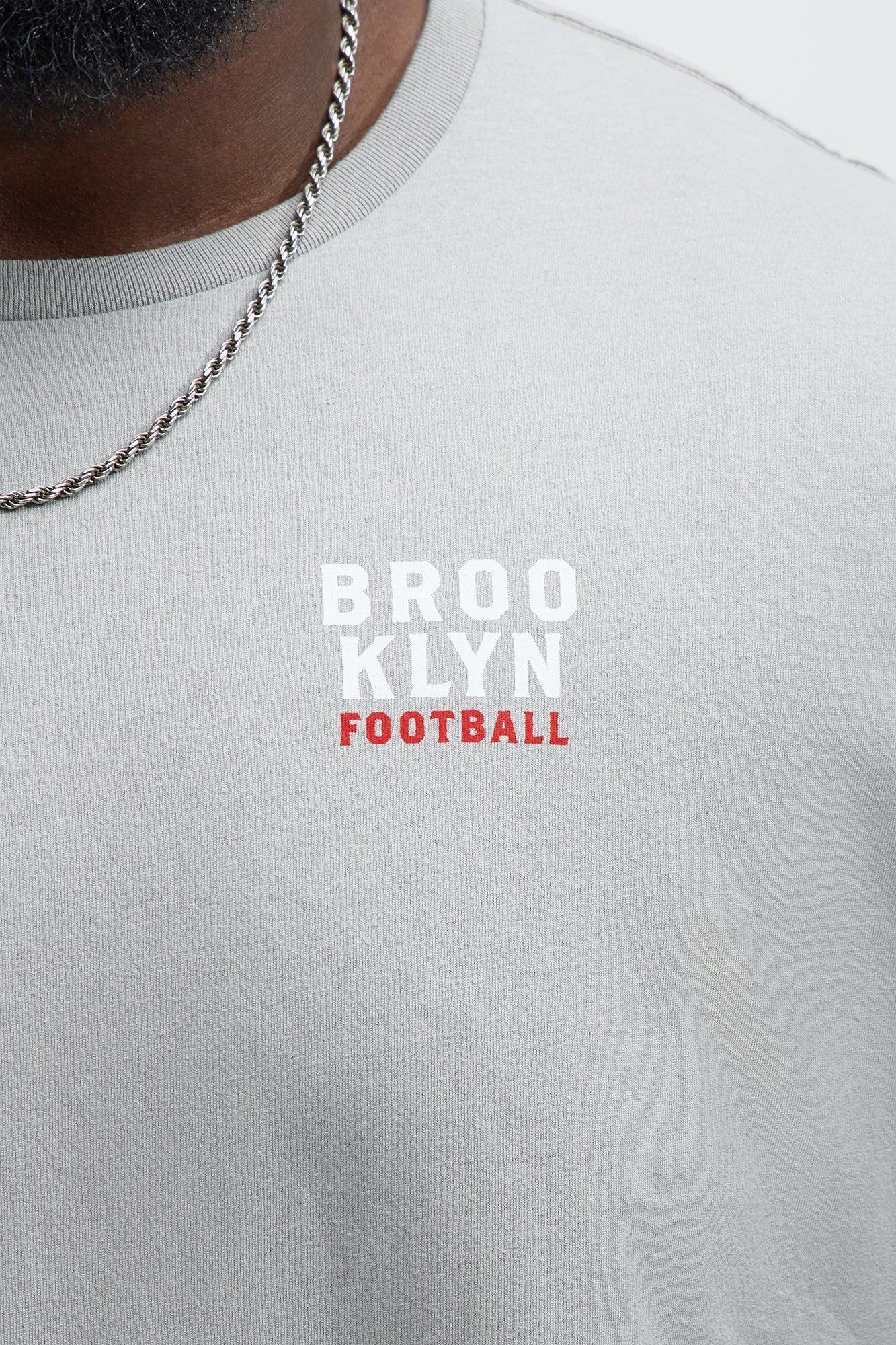 Brooklyn Basketball Oversized Short Sleeve Tee - Grey Product Image