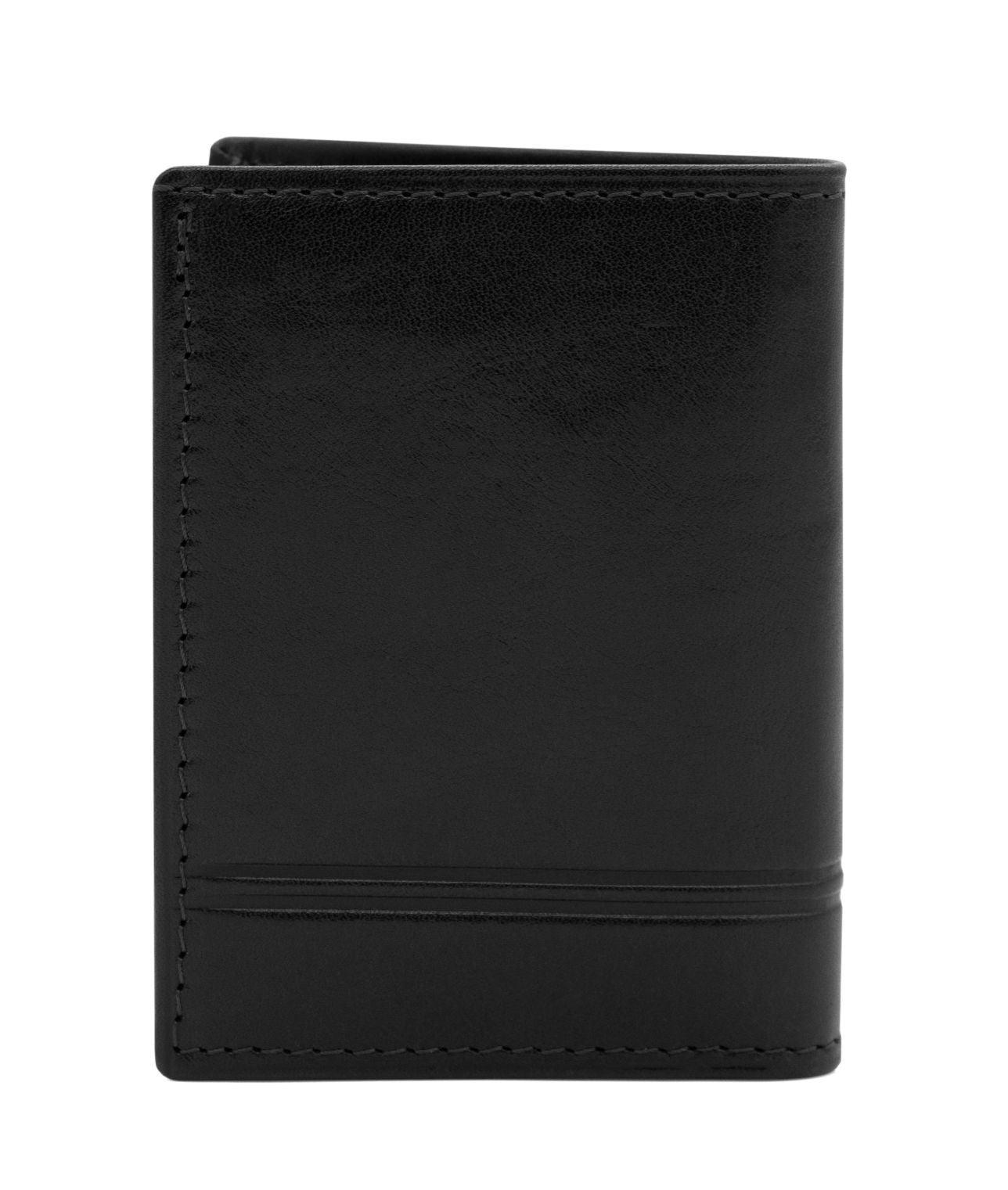 Men's Bifold Slim Leather Wallet Male Product Image