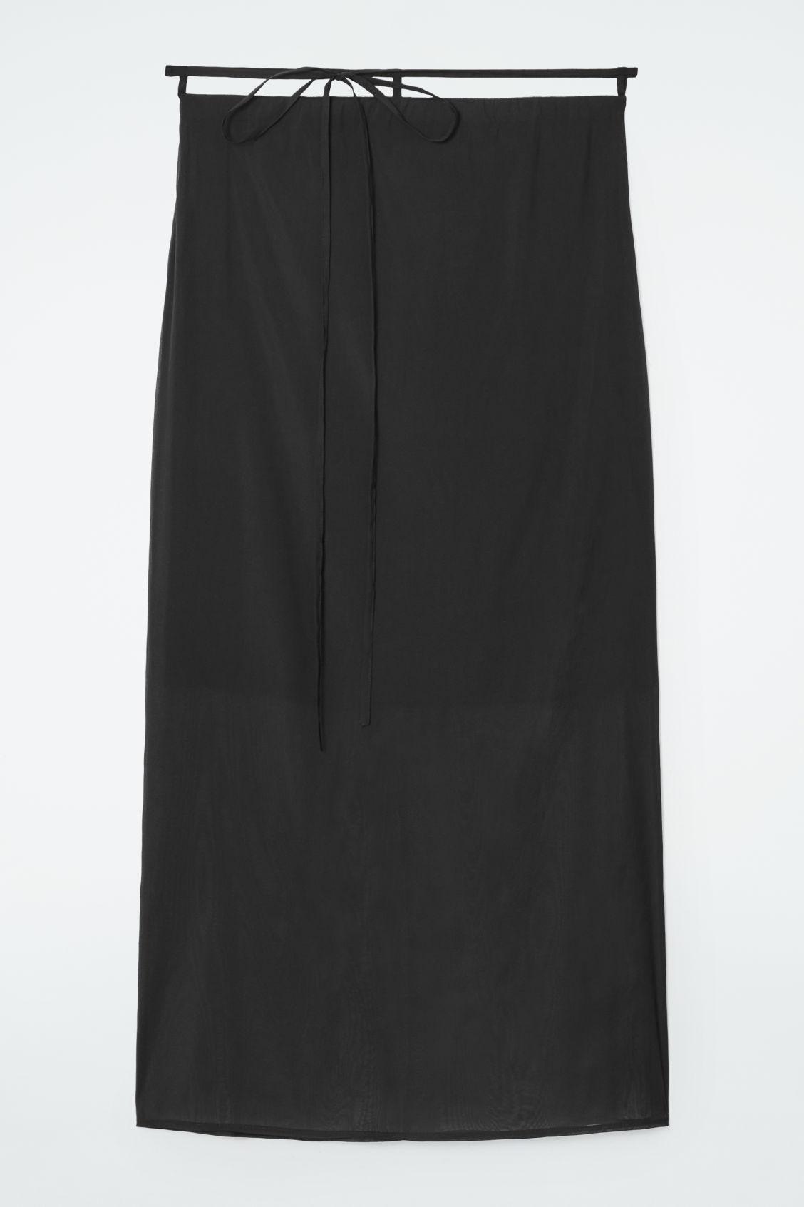 THE SHEER LAYERED COLUMN SKIRT Product Image