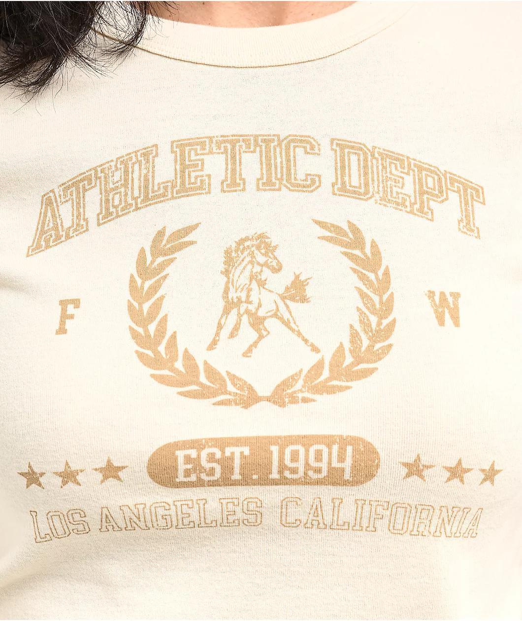 Freeworld Athena Athletic Dept. Natural Crop T-Shirt Product Image