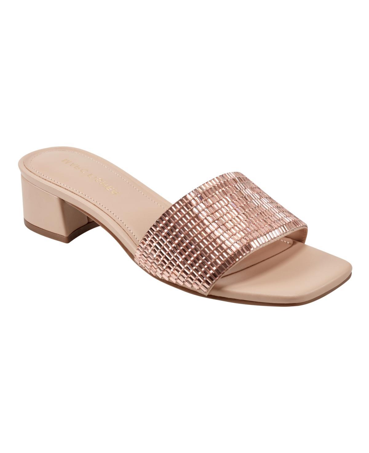 Marc Fisher Womens Casaly Slip-On Embellished Dress Sandals - Crystal Product Image