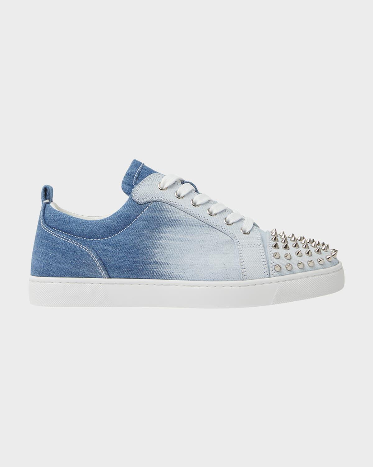 Mens Louis Junior Spikes Denim Low-Top Sneakers Product Image