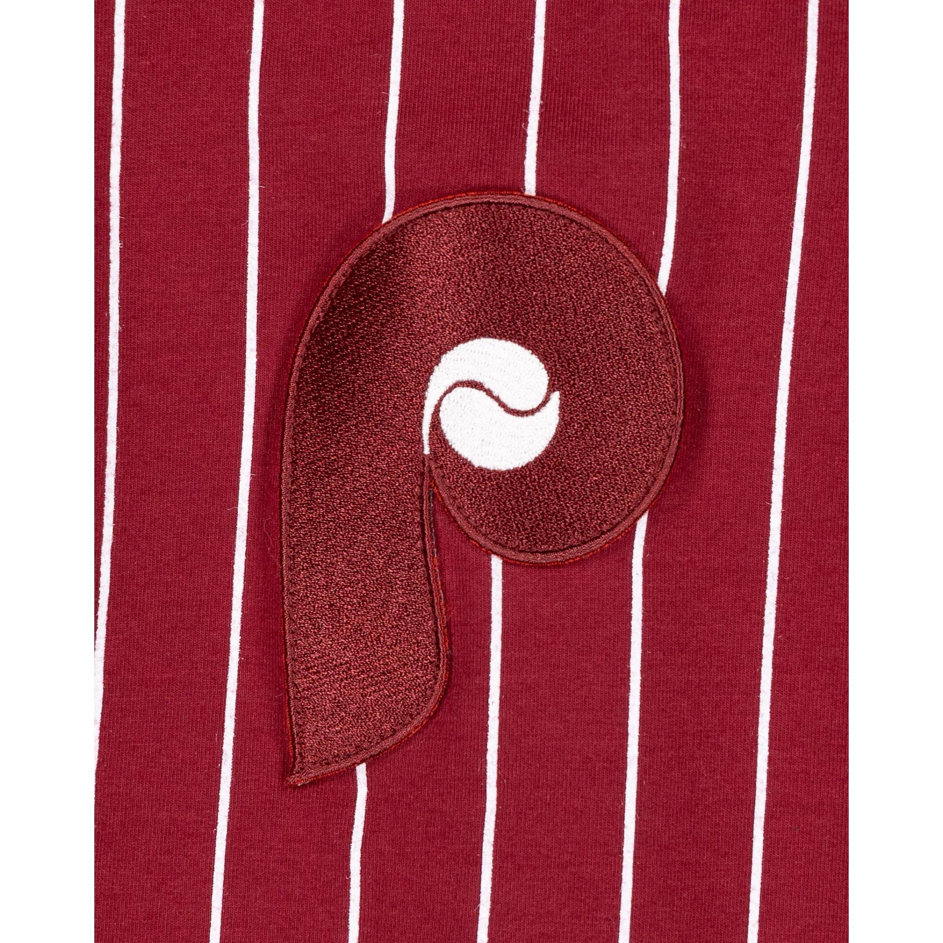 Philadelphia Phillies Logo Select Pinstripe Hoodie Male Product Image