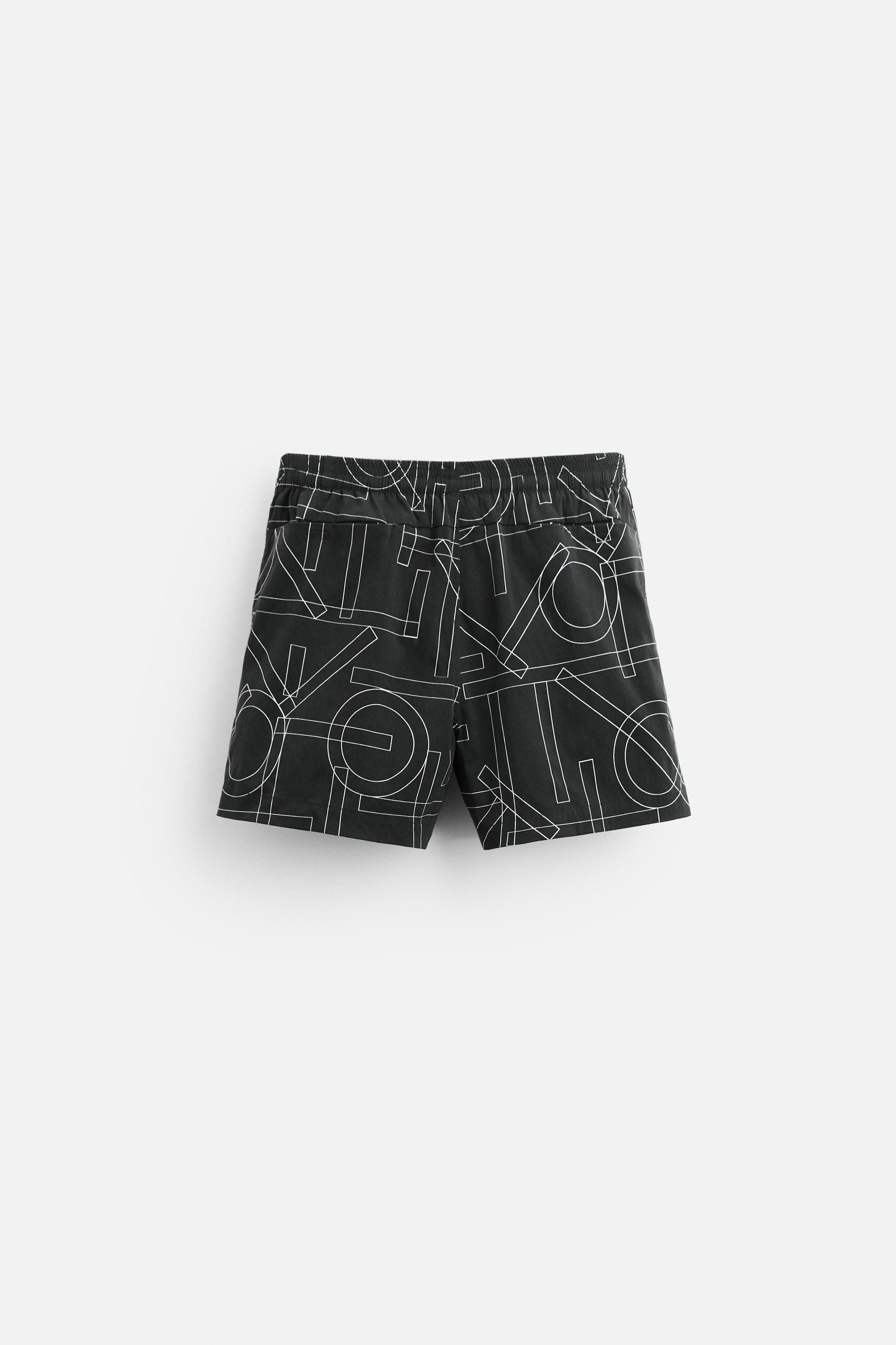 STRUCTURED REGULAR SWIM SHORTS Product Image