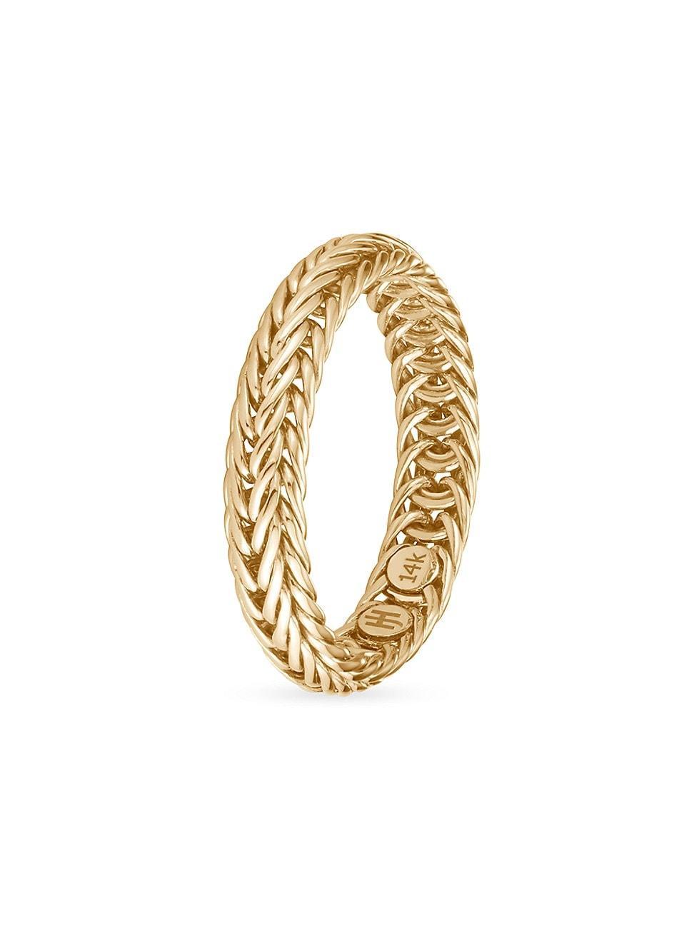 Womens Kami 14K Yellow Gold Chain Ring Product Image