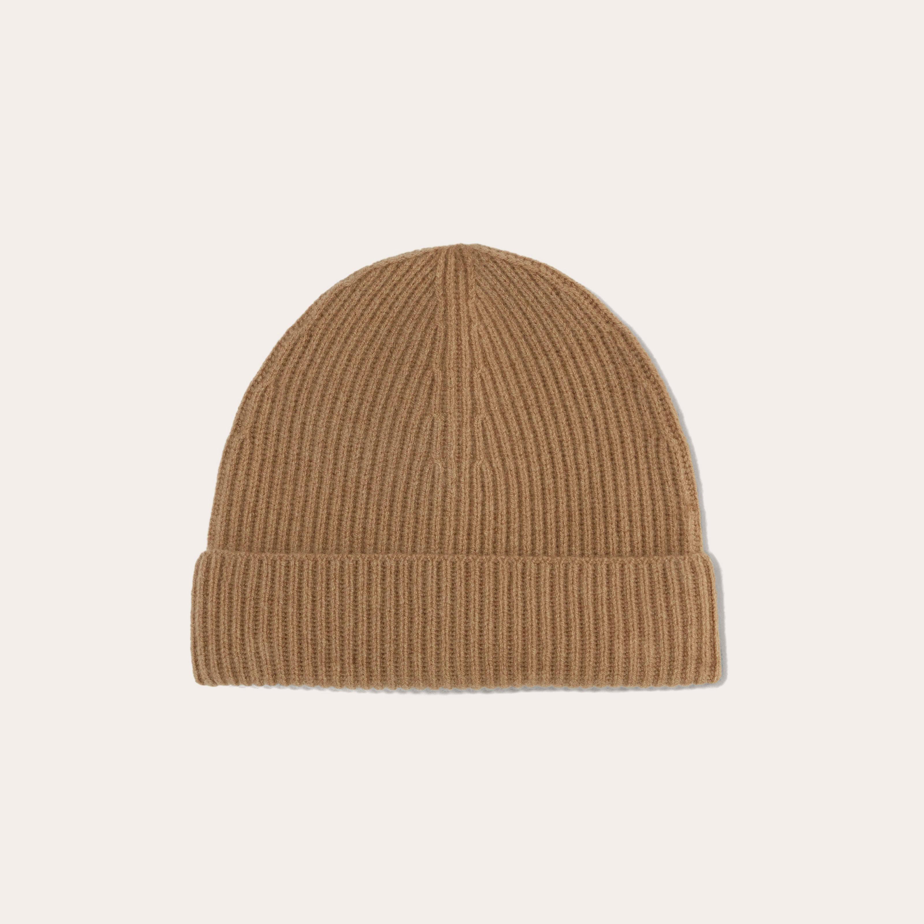 The Cashmere Ribbed Beanie Product Image