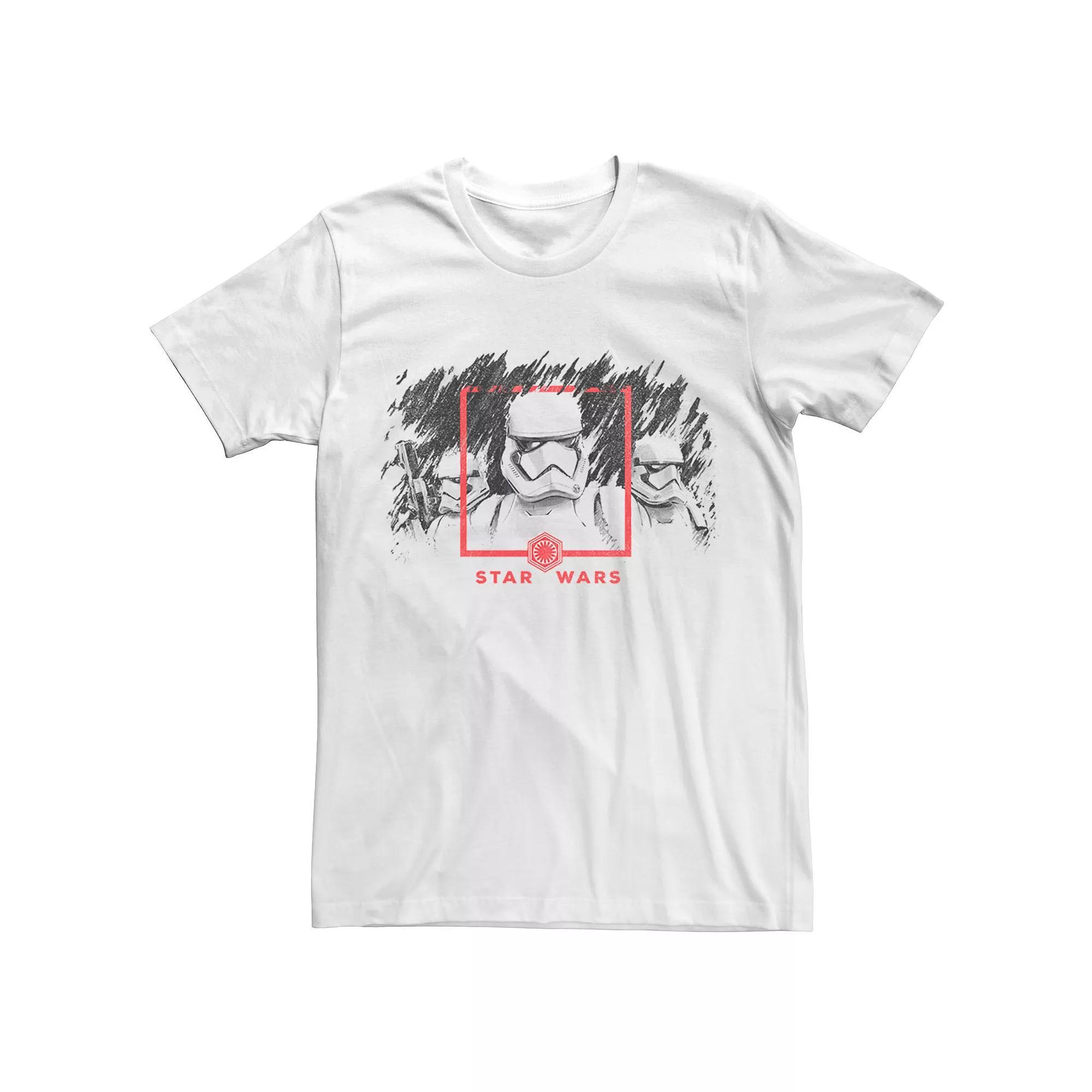 Men's Star Wars The Rise of Skywalker Stormtrooper Smudge Tee, Size: Large, White Product Image