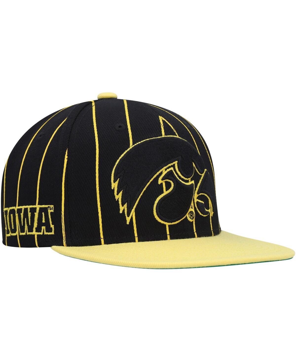 Mens Mitchell & Ness Iowa Hawkeyes Team Pinstripe Snapback Hat Product Image