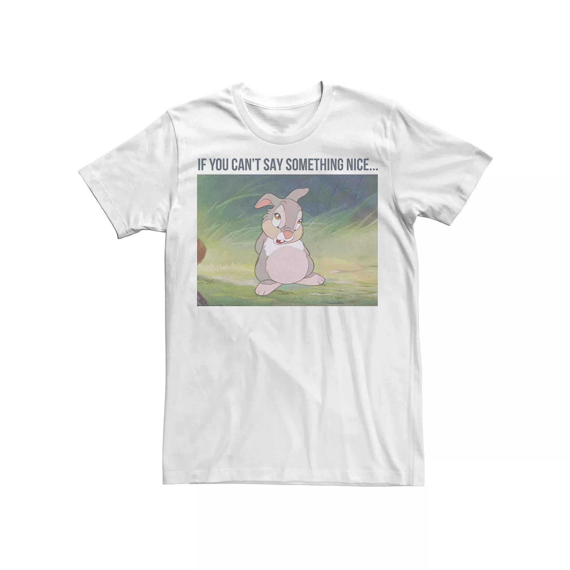 Big & Tall Disney Bambi Thumper "If You Can't Say Something Nice" Tee, Men's,  Product Image