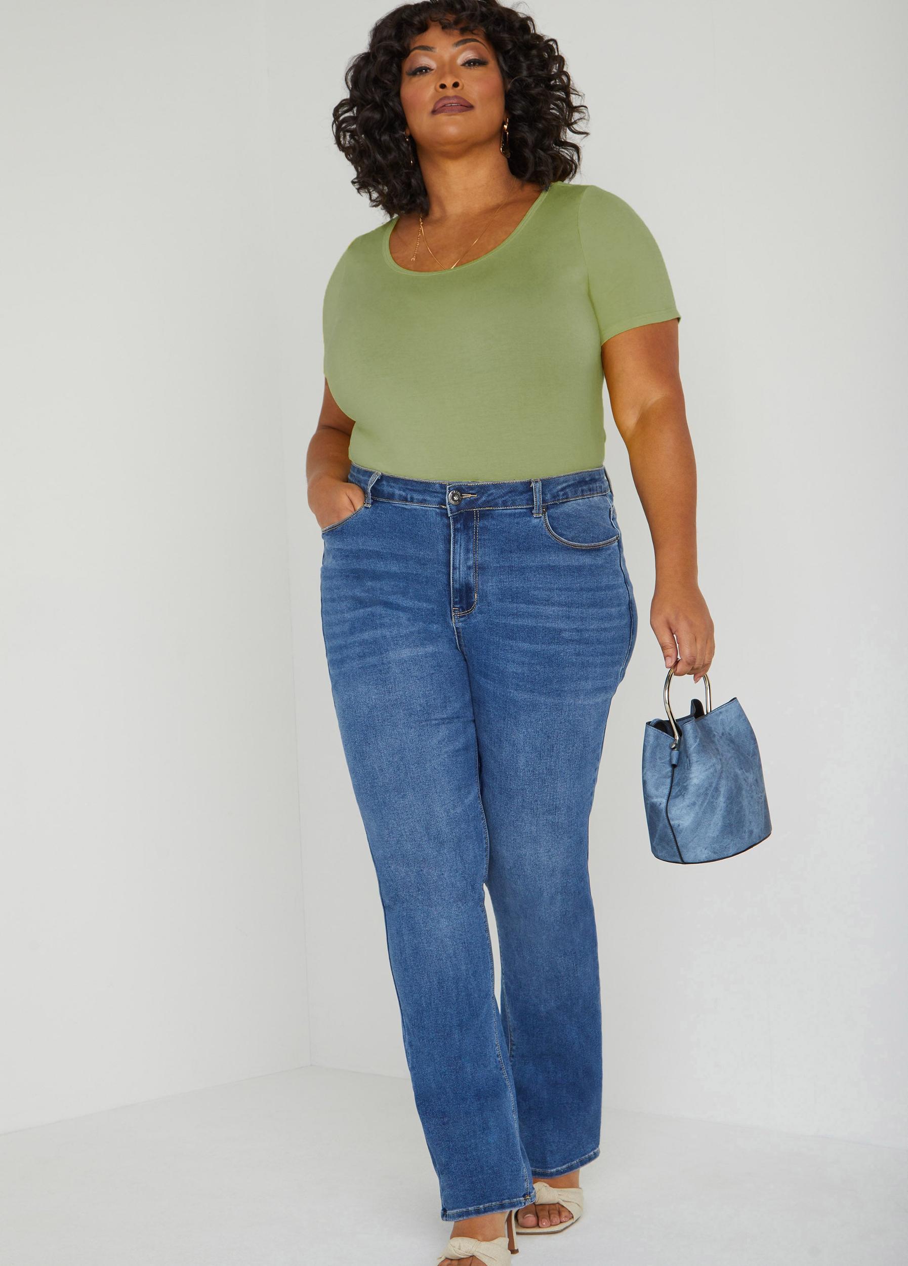 Plus Size The Basic Jersey Tee Ashley Stewart Product Image