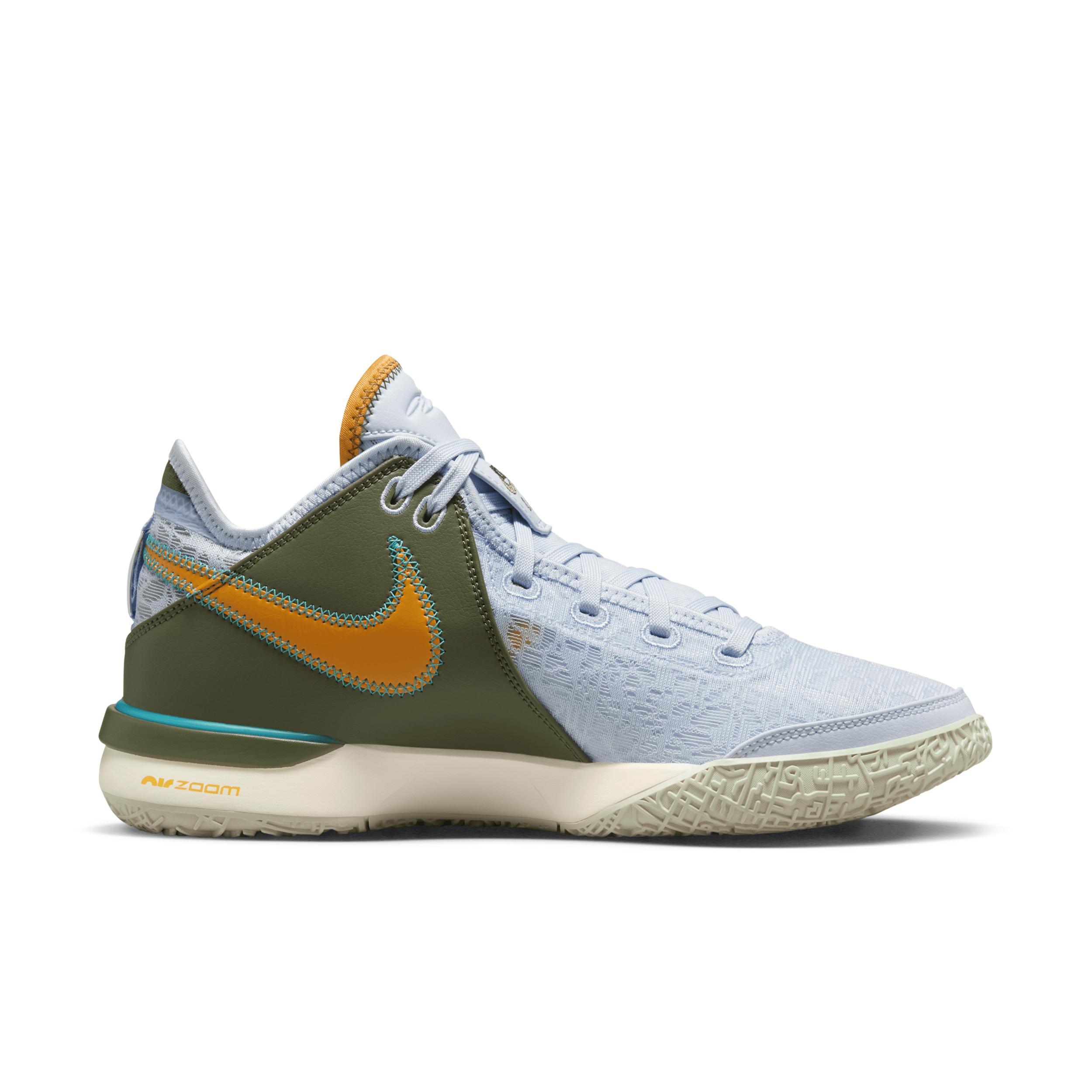 Nike Mens LeBron James Lebron Nexxt Generation - Basketball Shoes Blue Tint/Guava Ice/Medium Olive Product Image